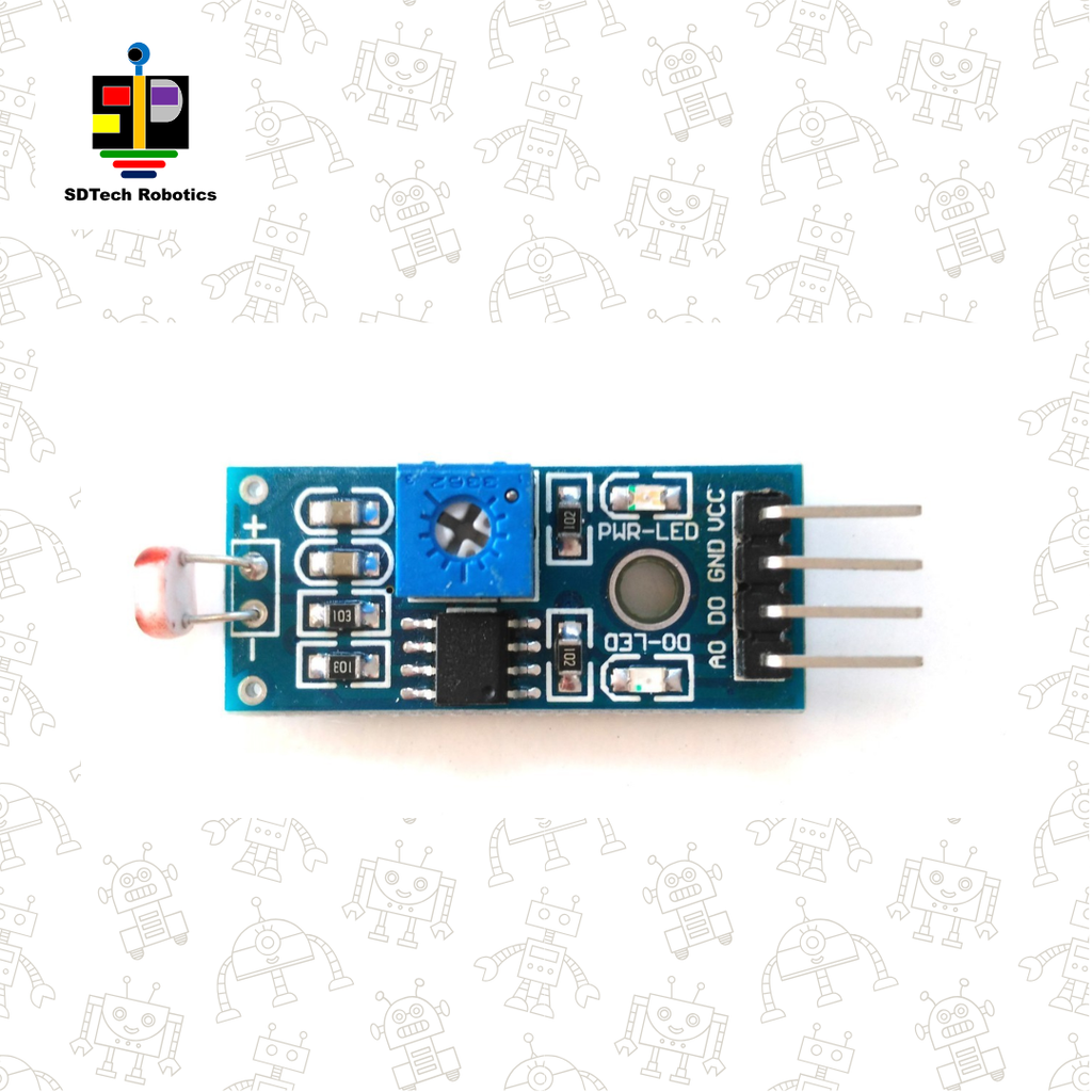 LDR Light Sensor Module for Arduino, ESP32 & IoT Projects – Light Dependent Resistor Module SDTech Robotics