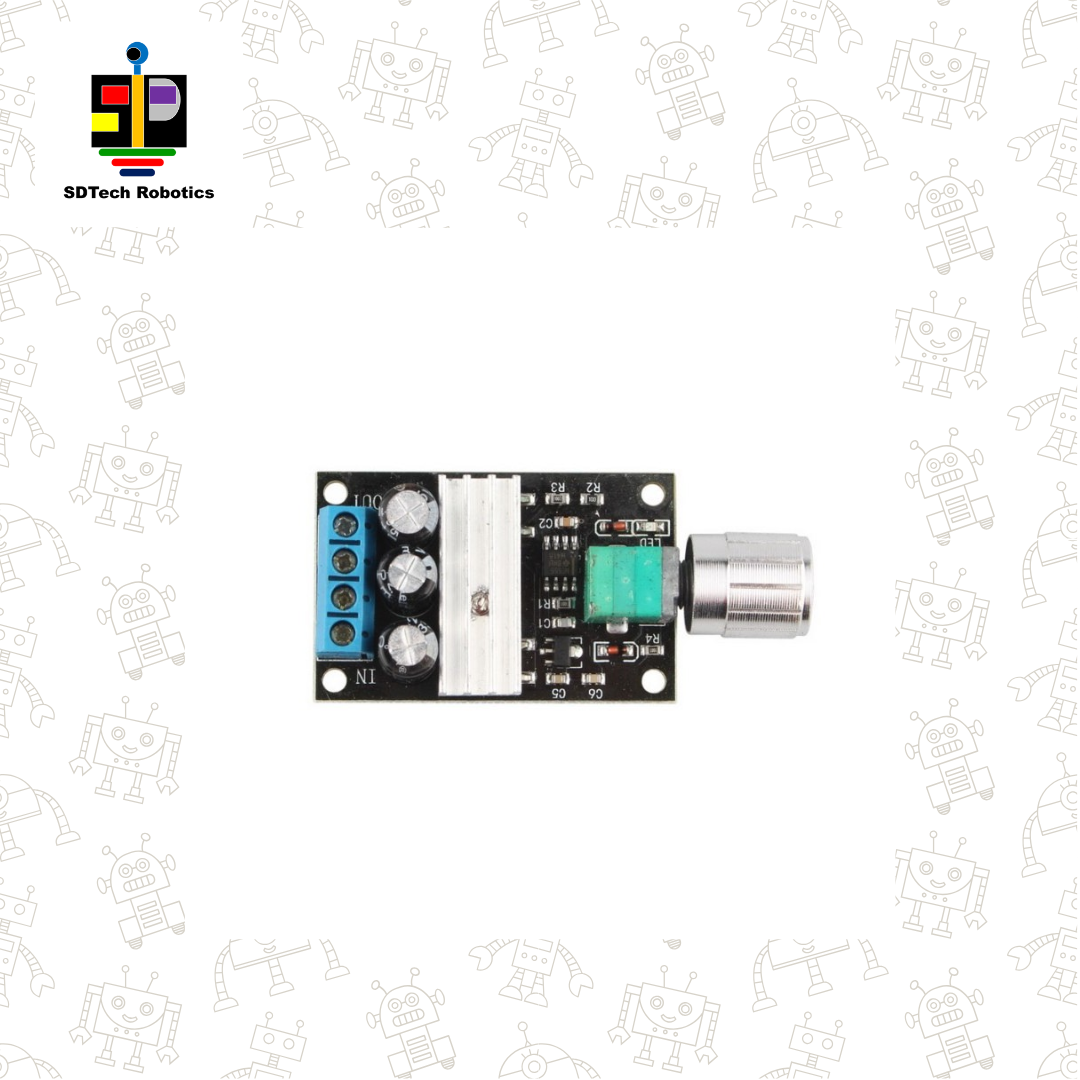 1203B PWM DC Motor Speed Controller 6V–28V 3A – DC Motor Speed Regulator with Potentiometer SDTech Robotics